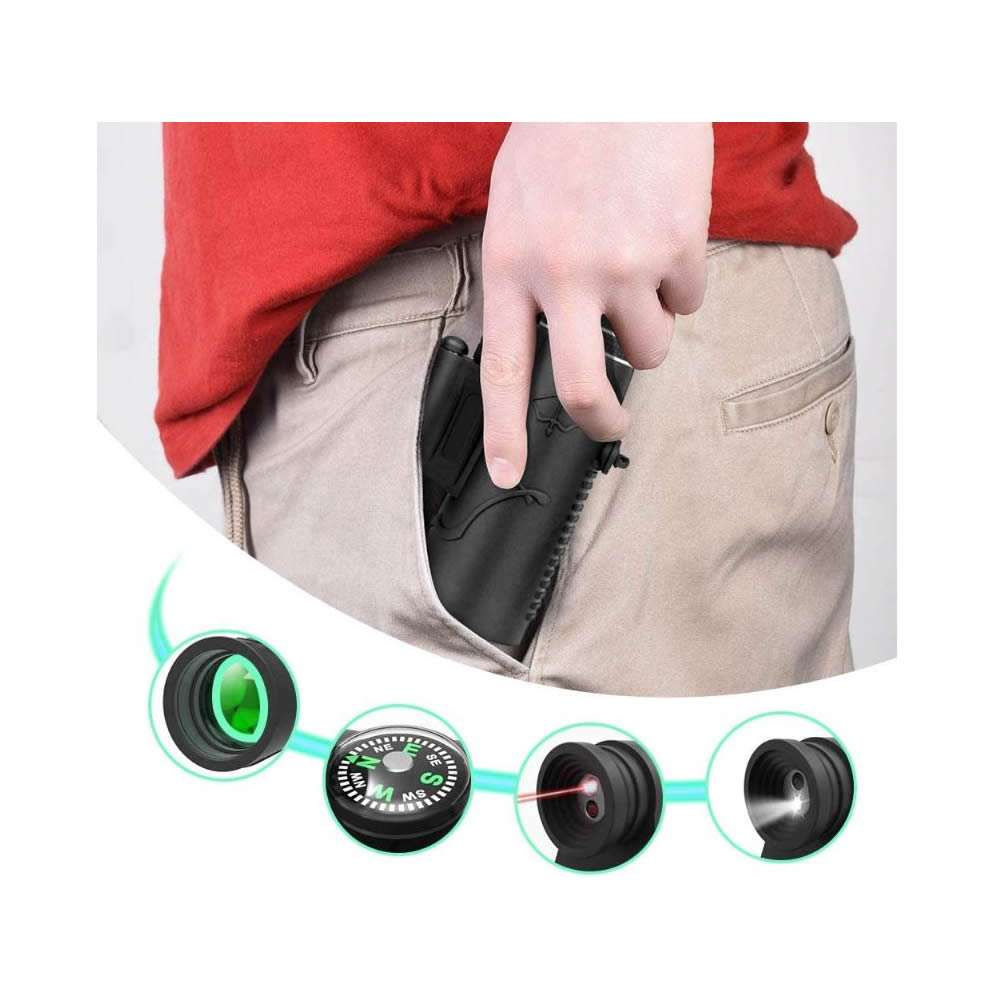 Pocket size zoom lens monocular