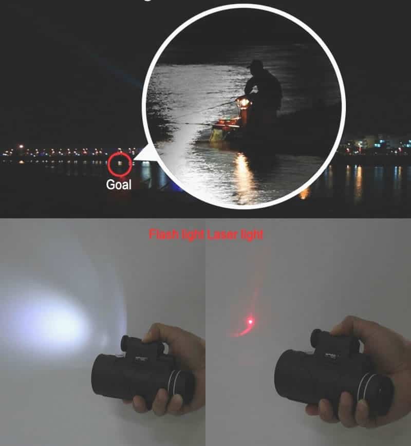 Smartphone zoom lens night vision long range laser