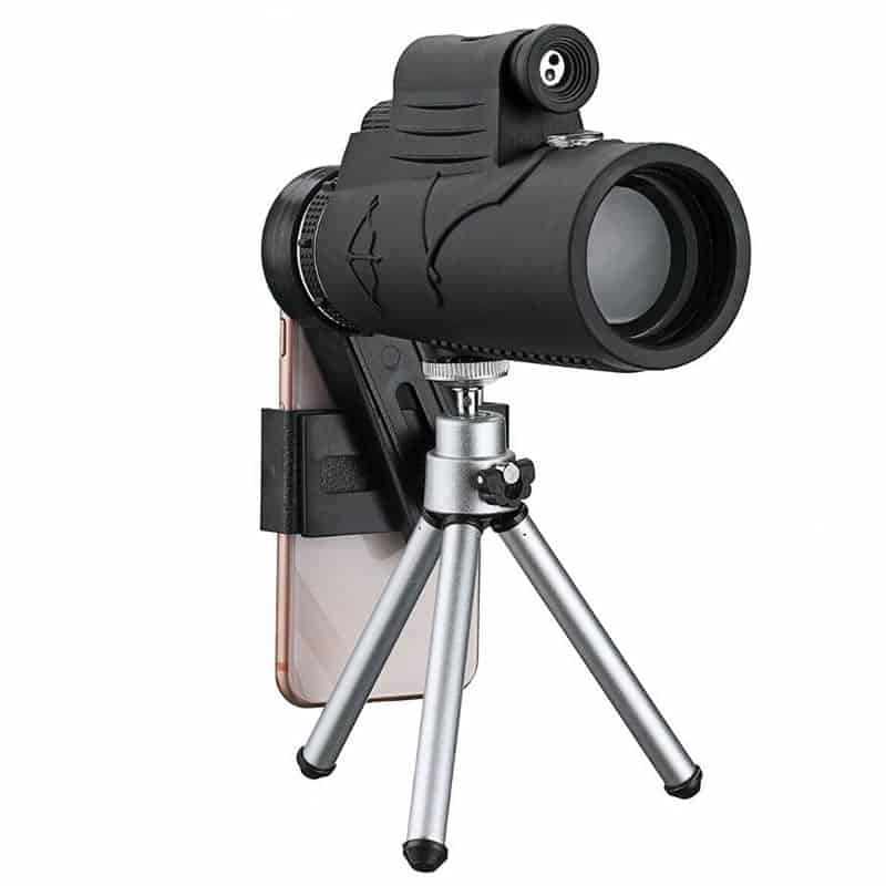 Smartphone zoom lens trypod