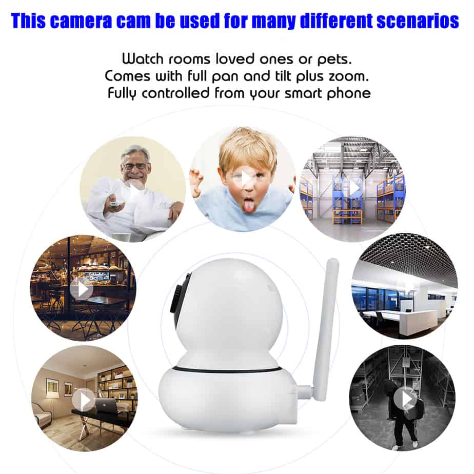 wifi camera surveillance mode with face tracking