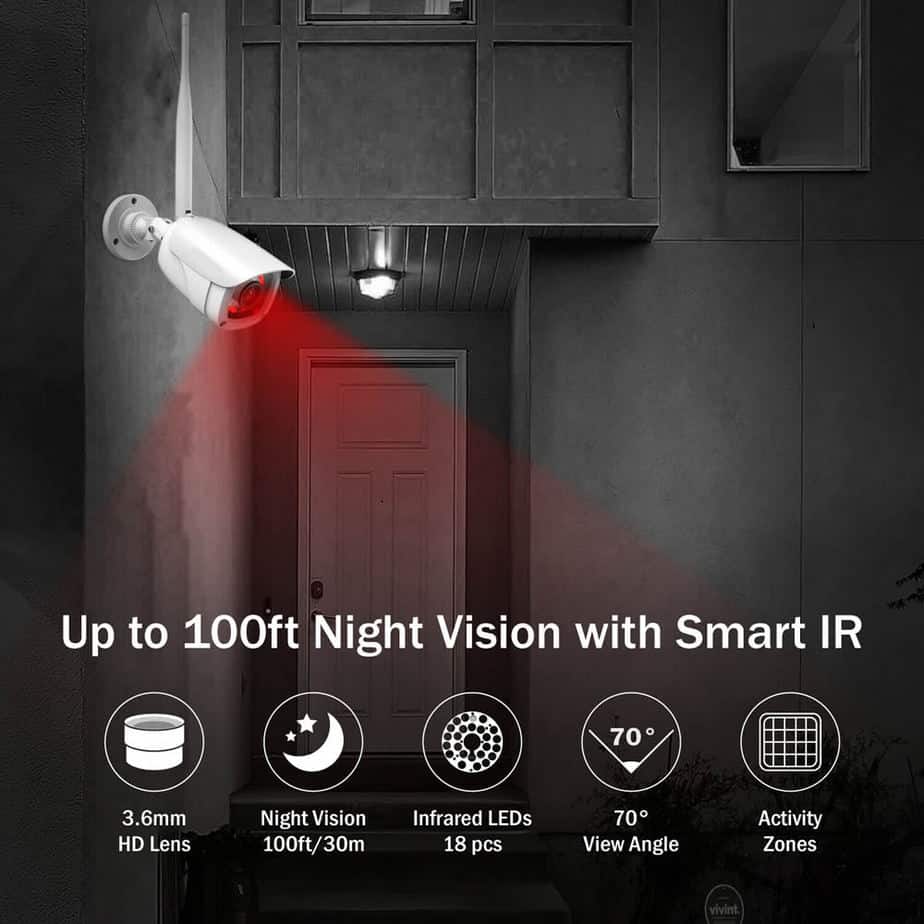 bight night vision Professional wireless CCTV long-range illumination