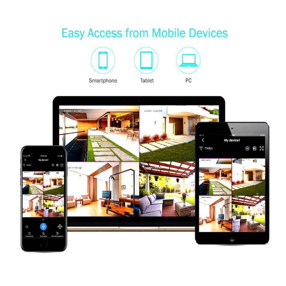 wifi NVR connectivity for all mobile devices
