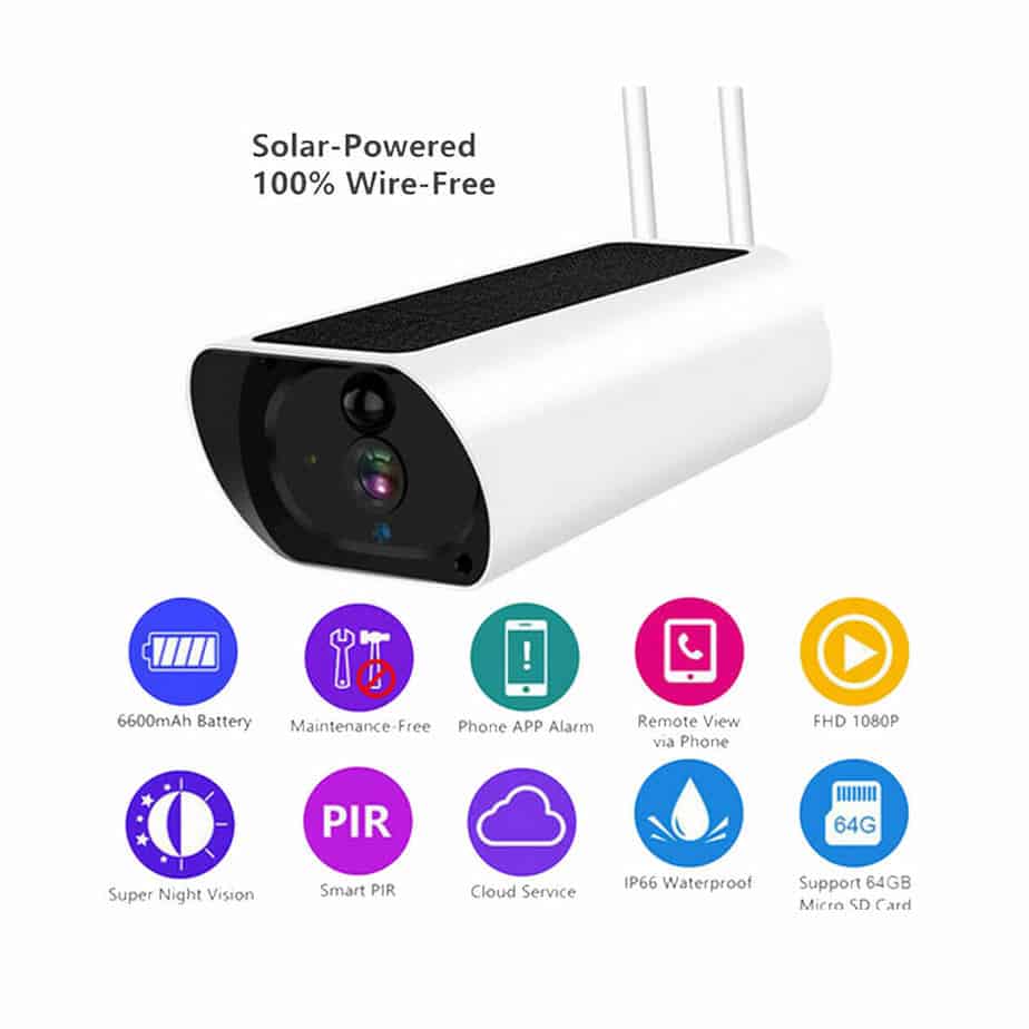 Solar powered cameras