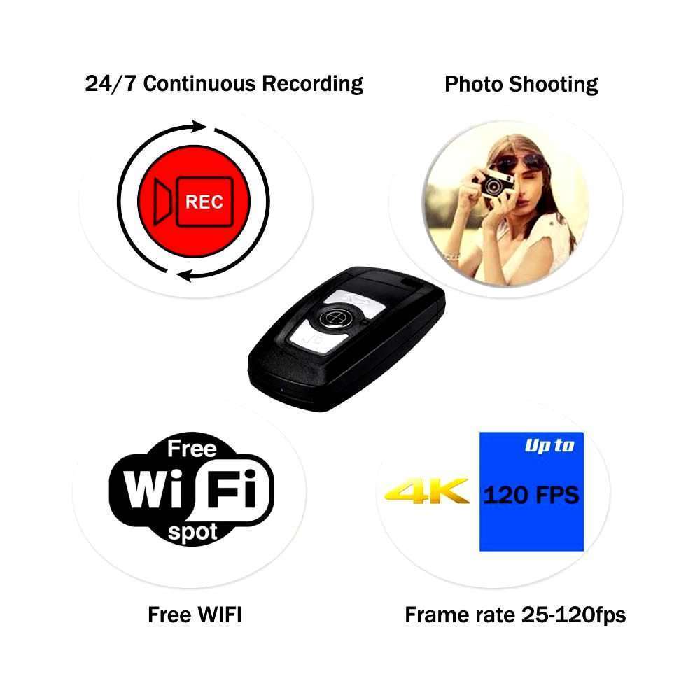 covert camera hidden in a car key