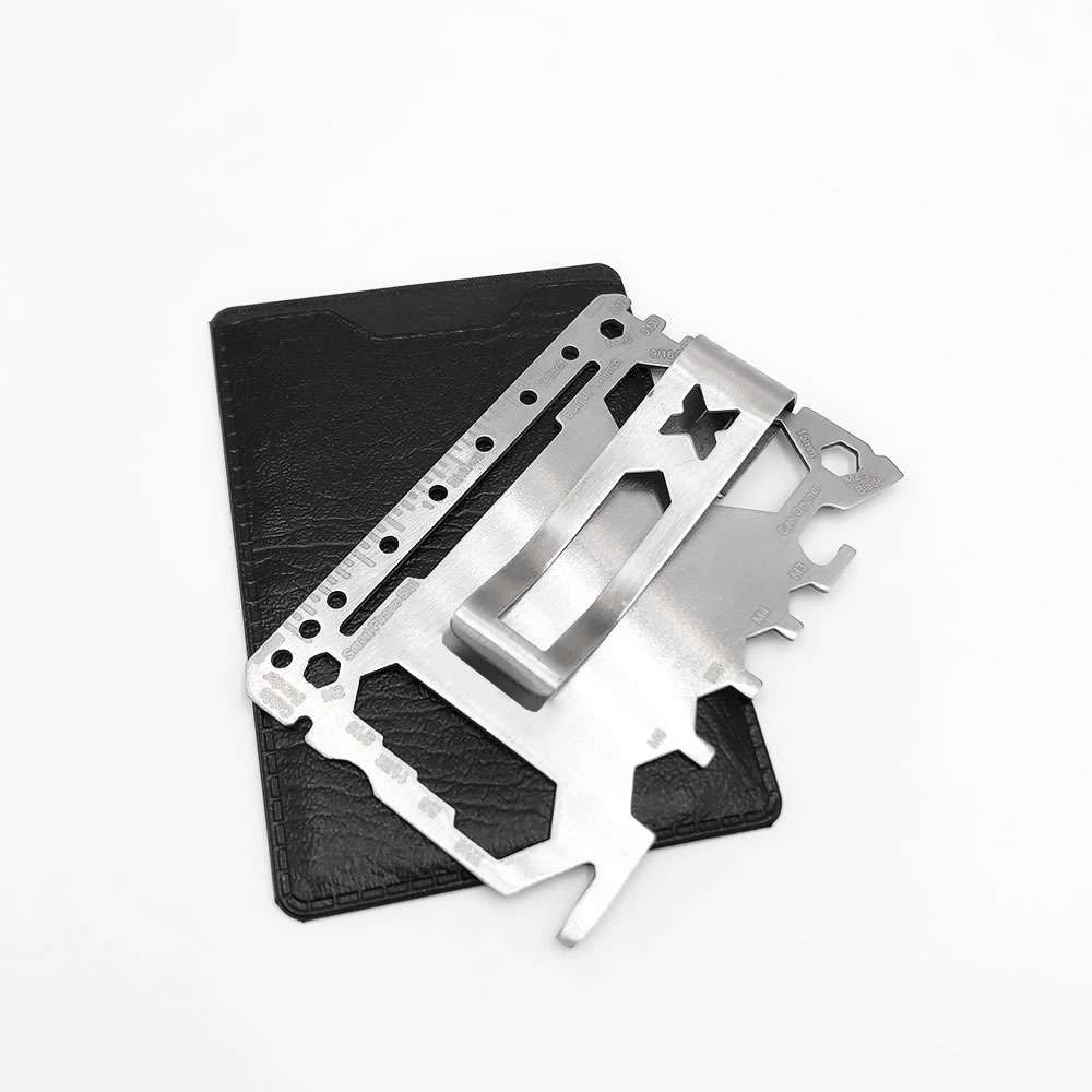 Urban multi tool money clip silver
