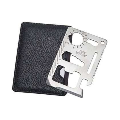 multiti tool wallet stainless steel